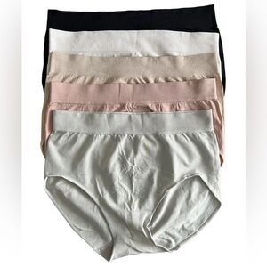 Carole Hochman, High-Waisted Briefs, 5pk, Multicolored